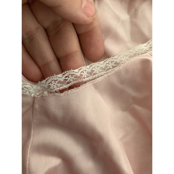Vintage Jolie womens medium pink Two piece sleep pajamas neglige robe - Picture 11 of 12